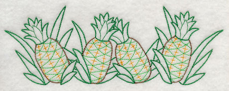 Juicy Pineapple Border (Vintage)