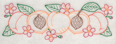 Fresh Peach Border (Vintage)