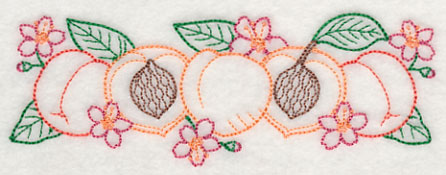 Fresh Peach Border (Vintage)