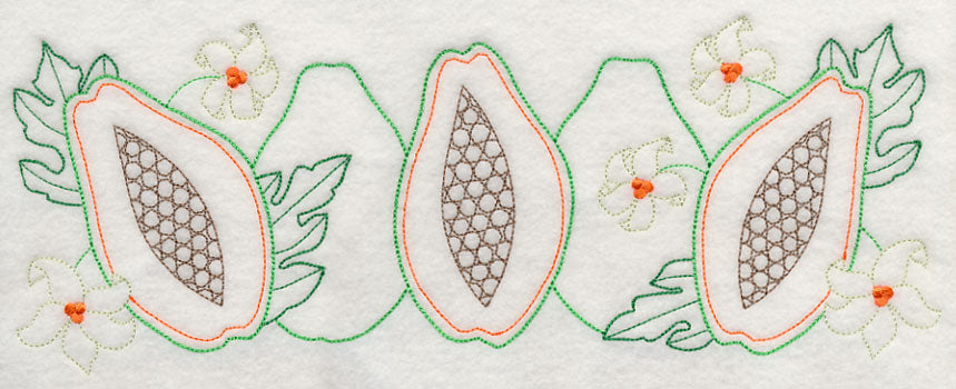 Sweet Papaya Border (Vintage)