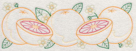 Tangy Grapefruit Border (Vintage)