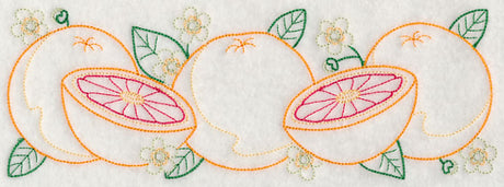 Tangy Grapefruit Border (Vintage)