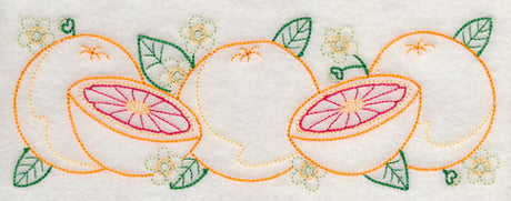 Tangy Grapefruit Border (Vintage)
