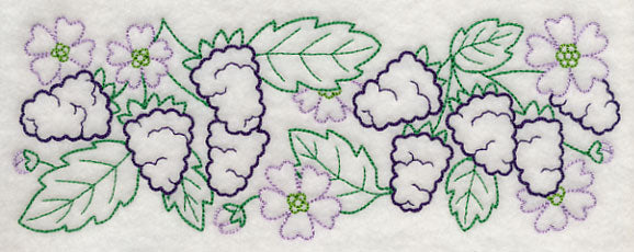 Wild Blackberry Border (Vintage)