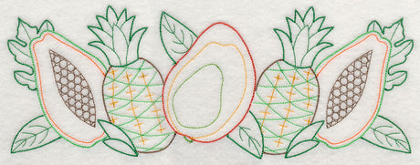 Tropical Fruit Border (Vintage)