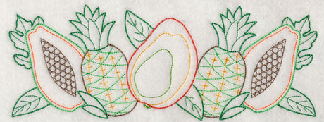 Tropical Fruit Border (Vintage)