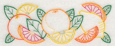 Citrus Fruit Border (Vintage)