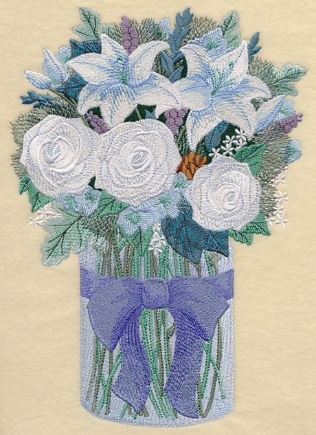 Winter Flowers in Mason Jar