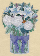 Winter Flowers in Mason Jar