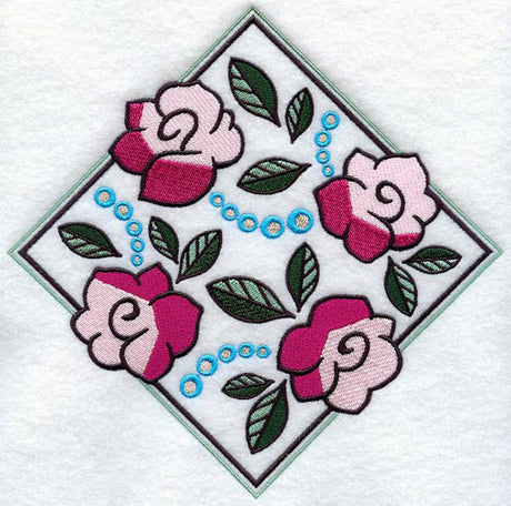 Art Deco Floral Diamond