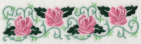 Rooster and Roses Border