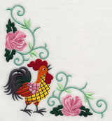 Rooster and Roses Corner
