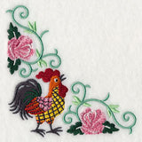 Rooster and Roses Corner