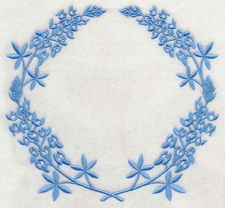 Monogram Wreath - Bluebonnet