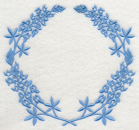Monogram Wreath - Bluebonnet