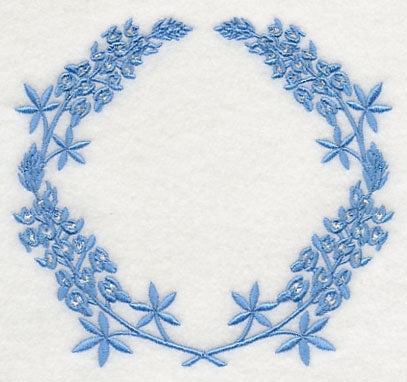 Monogram Wreath - Bluebonnet