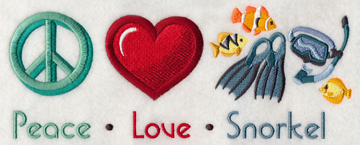 Peace Love Snorkel