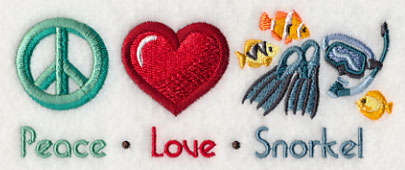 Peace Love Snorkel