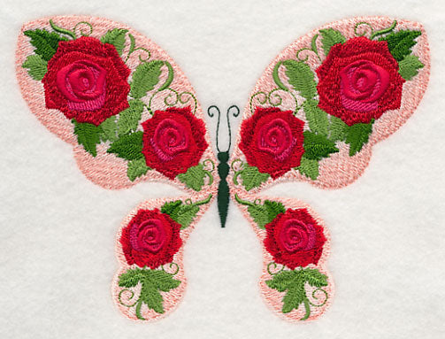 Butterfly and Roses