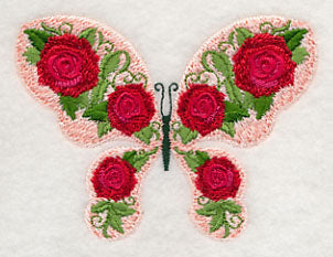 Butterfly and Roses