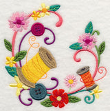 Sewing Notions Floral Wreath