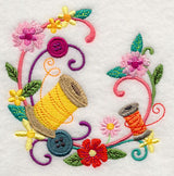 Sewing Notions Floral Wreath