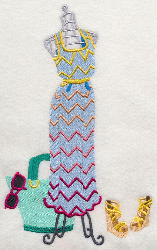 Couture Dress Form - Chevron Dress