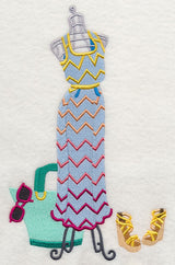 Couture Dress Form - Chevron Dress