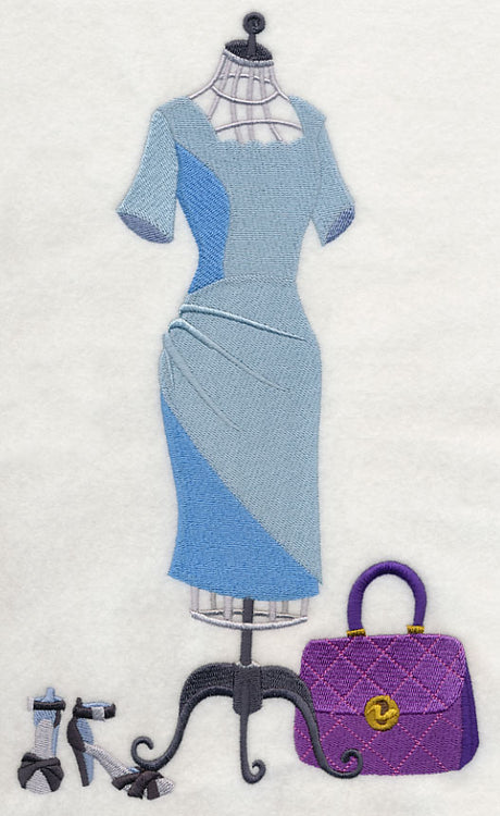 Couture Dress Form - Scalloped Neck Dress