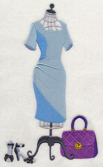 Couture Dress Form - Scalloped Neck Dress