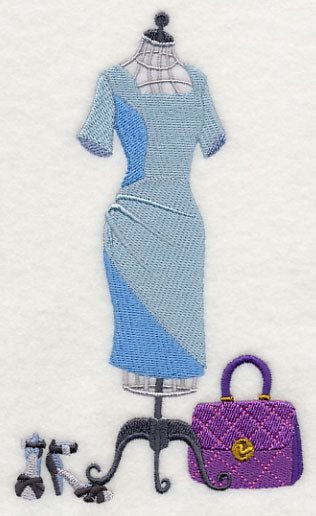 Couture Dress Form - Scalloped Neck Dress