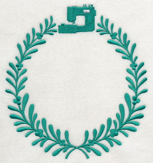 Monogram Wreath - Machine Embroidery
