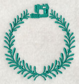 Monogram Wreath - Machine Embroidery