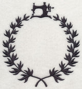 Monogram Wreath - Vintage Sewing Machine