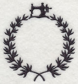 Monogram Wreath - Vintage Sewing Machine