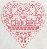 Crochet Heart (Redwork)