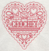 Crochet Heart (Redwork)