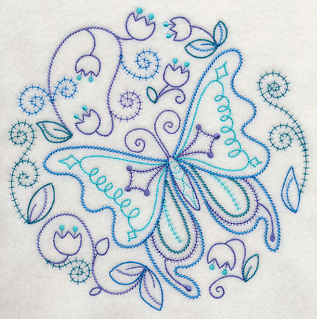 Blue Harmony Butterfly 1 (Vintage)