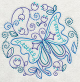 Blue Harmony Butterfly 1 (Vintage)