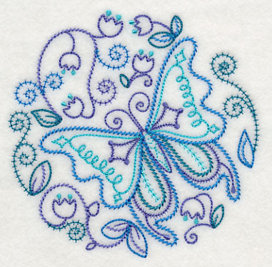 Blue Harmony Butterfly 1 (Vintage)