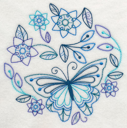 Blue Harmony Butterfly 2 (Vintage)