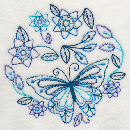 Blue Harmony Butterfly 2 (Vintage)