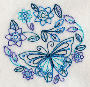 Blue Harmony Butterfly 2 (Vintage)