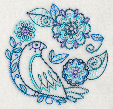 Blue Harmony Bird 1 (Vintage)