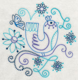 Blue Harmony Bird 3 (Vintage)