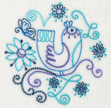 Blue Harmony Bird 3 (Vintage)