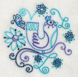 Blue Harmony Bird 3 (Vintage)