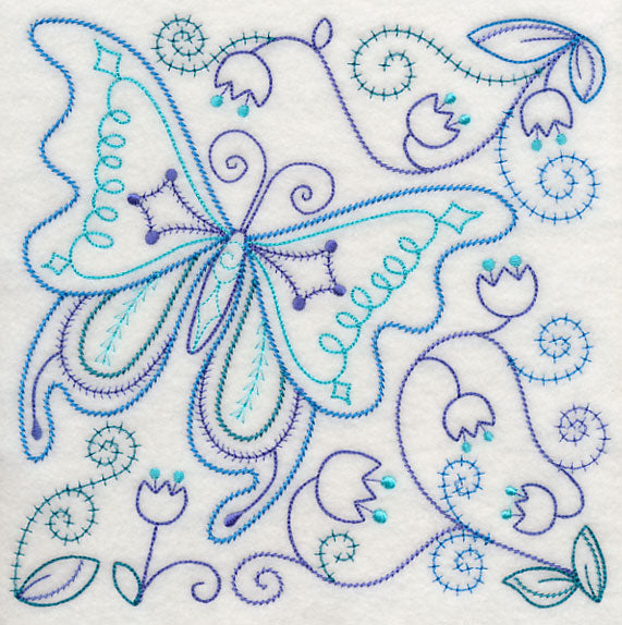 Blue Harmony Butterfly 4 (Vintage)
