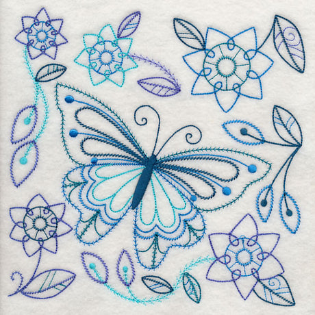 Blue Harmony Butterfly 5 (Vintage)