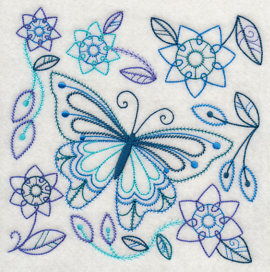 Blue Harmony Butterfly 5 (Vintage)